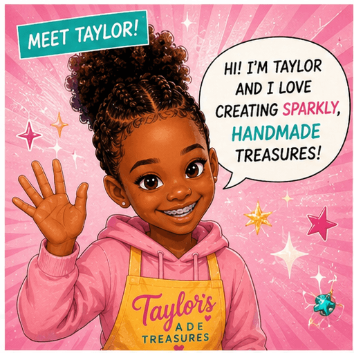 Meet Taylor — handmade sparkly treasures